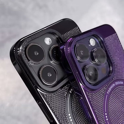 Fashionable Magnetic iPhone Case with Heat Dissipation Mesh