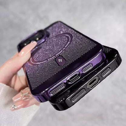 Fashionable Magnetic iPhone Case with Heat Dissipation Mesh