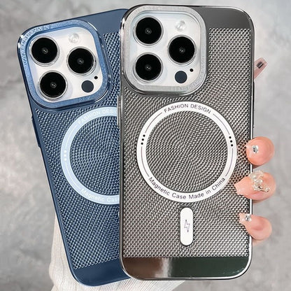 Fashionable Magnetic iPhone Case with Heat Dissipation Mesh