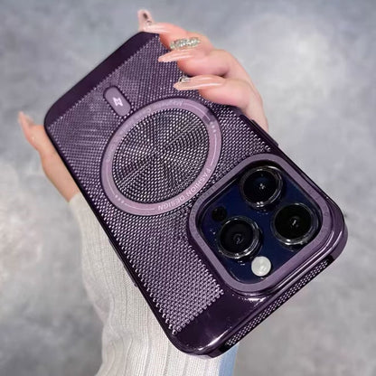 Fashionable Magnetic iPhone Case with Heat Dissipation Mesh