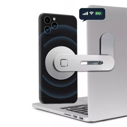 Magnetic Side Mount Clip – Phone Holder for Laptop Screen Extension & Sync Use