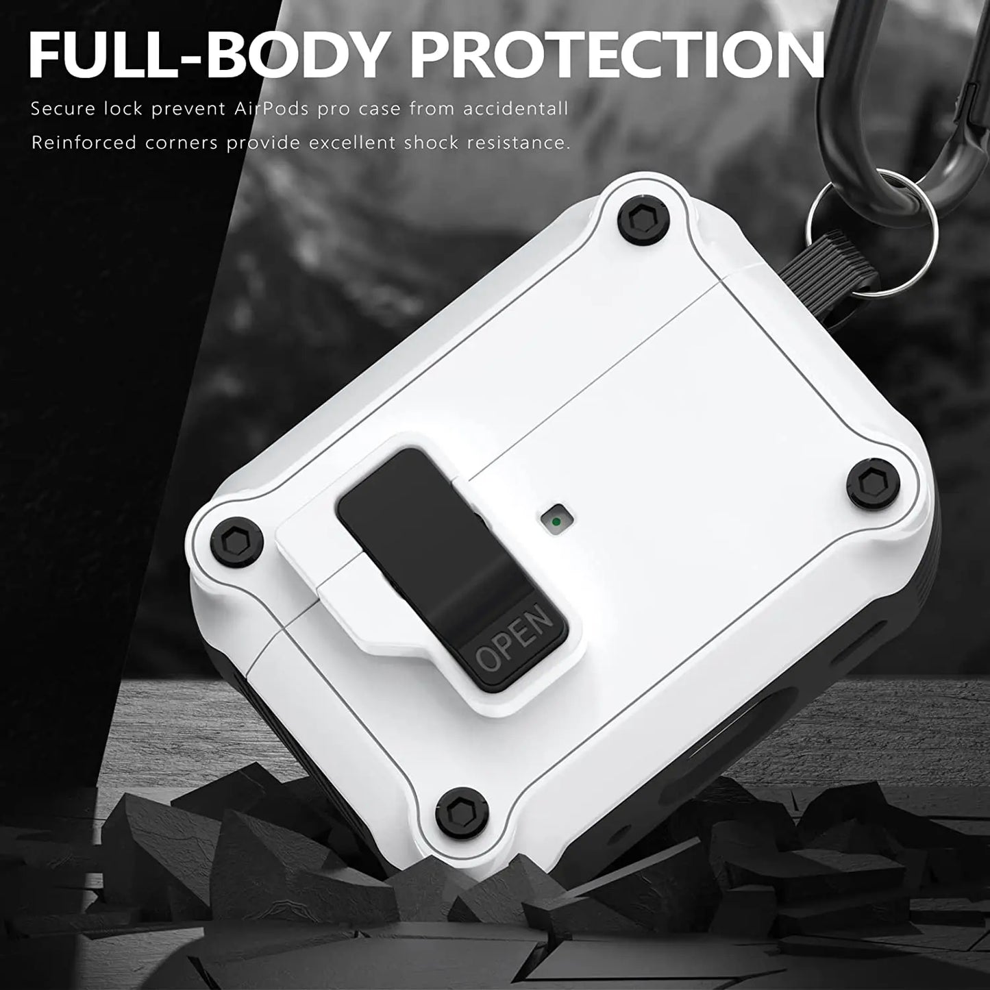 Locking AirPods Case: Prevent Loss with SecureSnap Technology