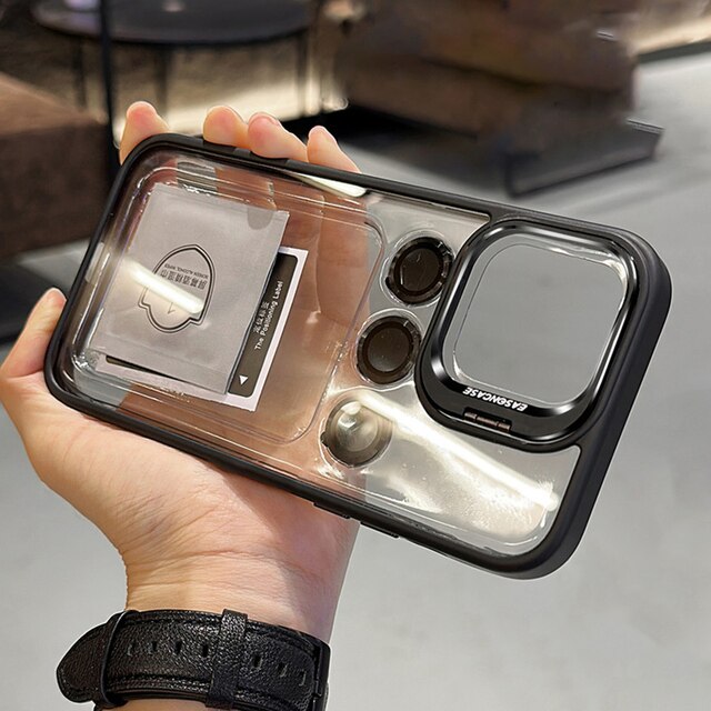 CrystalStand iPhone Case: Clarity, Stand, and Lens Film All-in-One