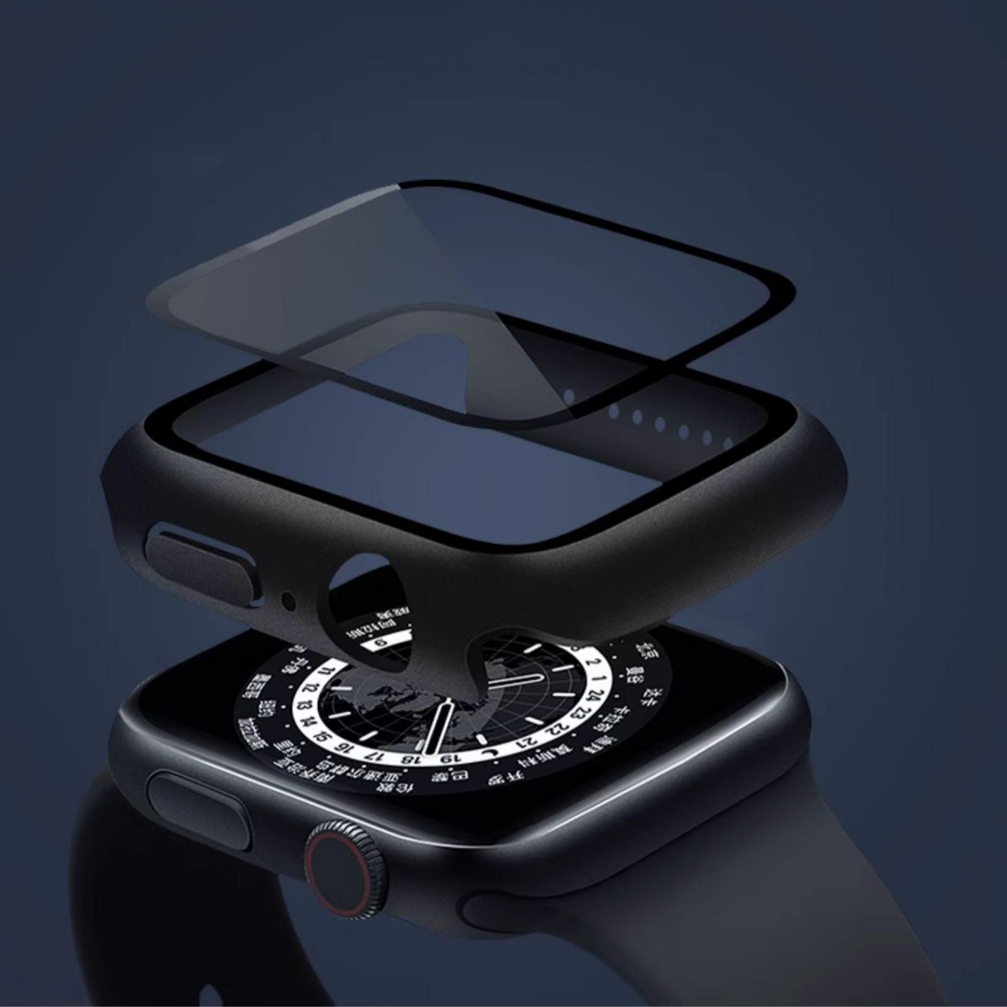 iWatch Case with Tempered Glass Screen Protector and Drop Protection