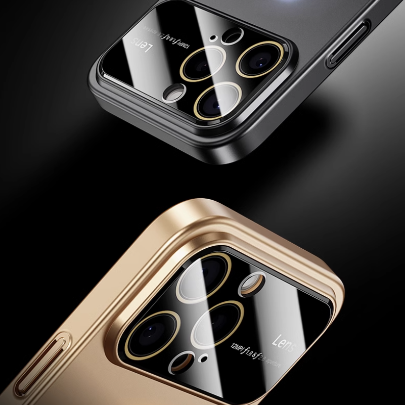 Metallic Lens Full Coverage Case – Magnetic Compatible &Extreme Protection