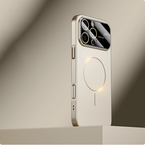 Metallic Lens Full Coverage Case – Magnetic Compatible &Extreme Protection