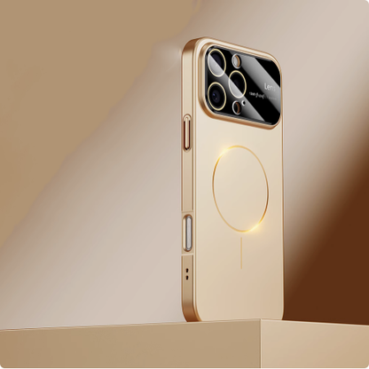 Metallic Lens Full Coverage Case – Magnetic Compatible &Extreme Protection