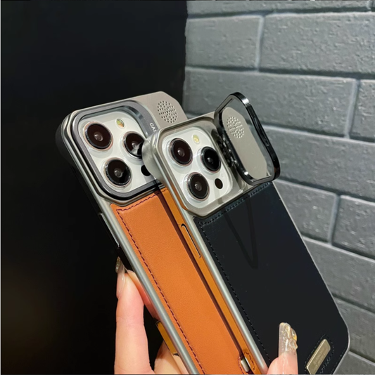 Elegancia Ultra-Thin Leather Frameless Phone Case - with Stand & Magnetic Function