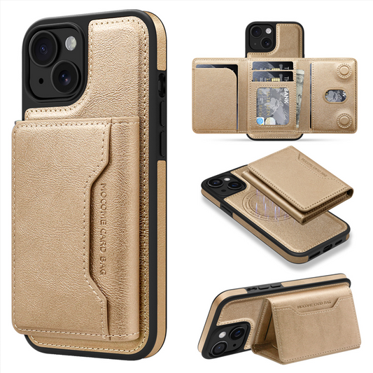 VaultSkin Multi-Function Wallet Phone Case – Magnetic Charging & Stand Function