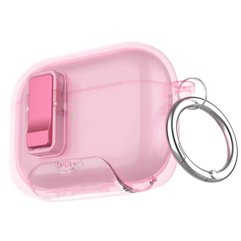 CrystalSnap Clear Magnetic AirPods Case – Wireless Charging & Built-in Stand