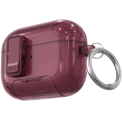 CrystalSnap Clear Magnetic AirPods Case – Wireless Charging & Built-in Stand