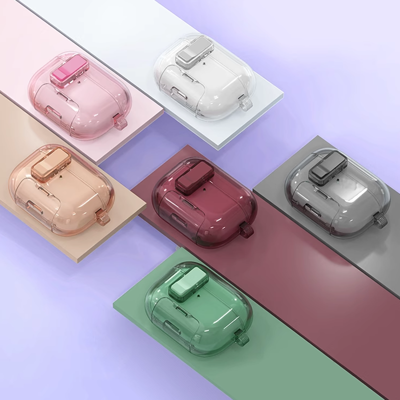 CrystalSnap Clear Magnetic AirPods Case – Wireless Charging & Built-in Stand