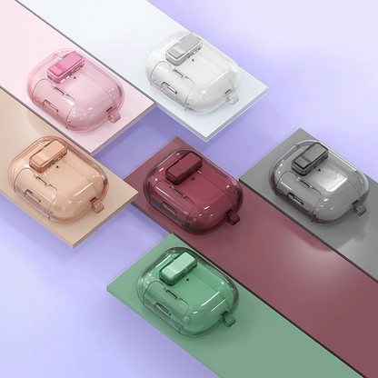 CrystalSnap Clear Magnetic AirPods Case – Wireless Charging & Built-in Stand