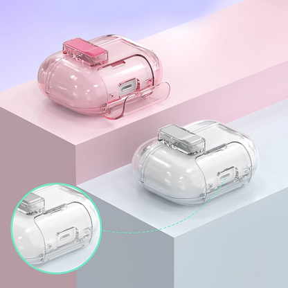 CrystalSnap Clear Magnetic AirPods Case – Wireless Charging & Built-in Stand