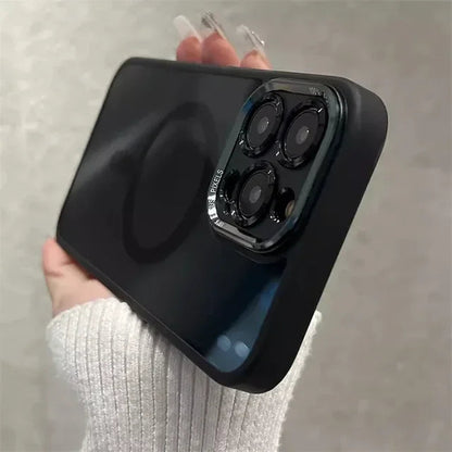 iPhone Silicone Magnetic Case: Rear Magnet, Shockproof & Durable