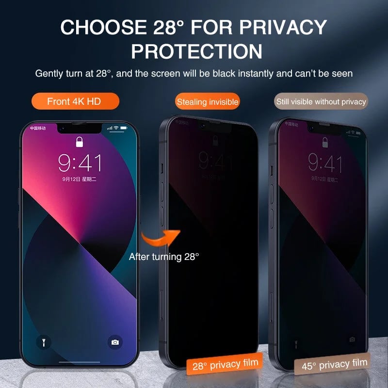 HD Privacy Shield iPhone Screen Protector - 4th Gen 2023