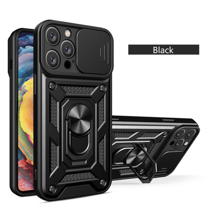 Anti Shock Case for iPhone with Magnetic Ring Kickstand