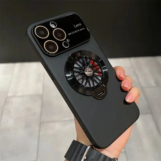 Lens Protection Rotating Gyroscope Magnetic Phone Case